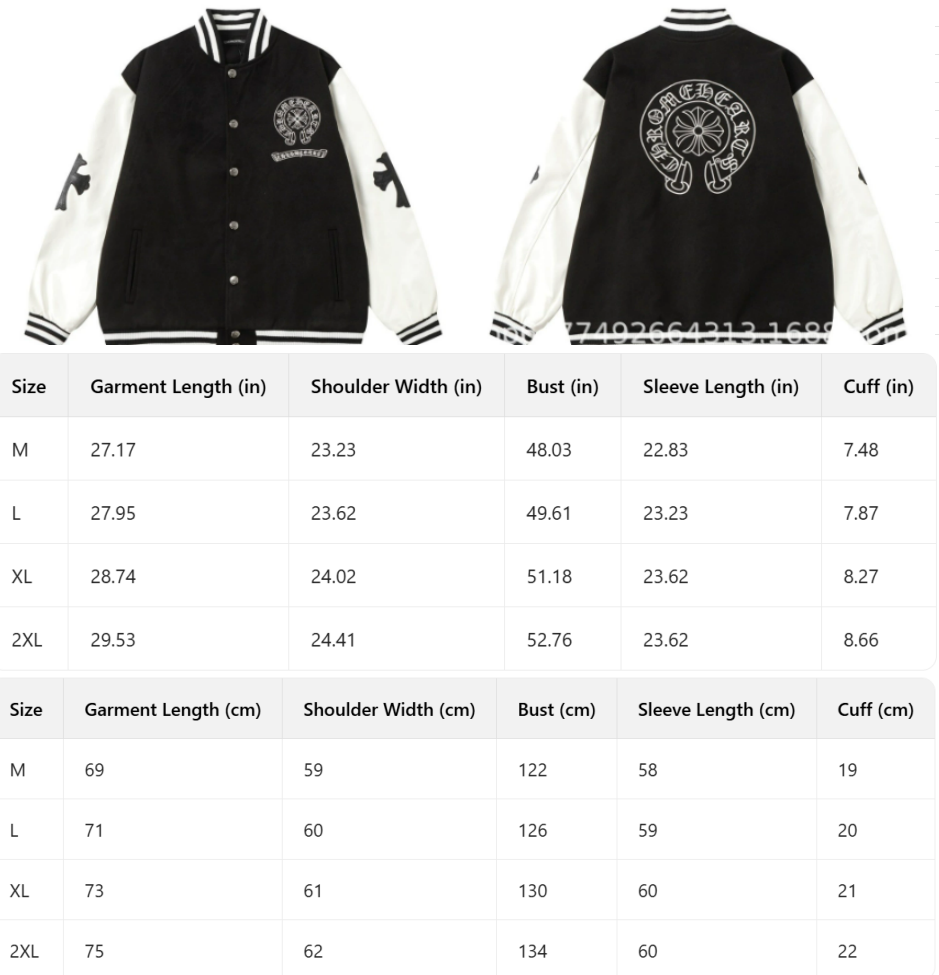 Chrome Hearts Cross Patch Embroidery Mouth Jacket
