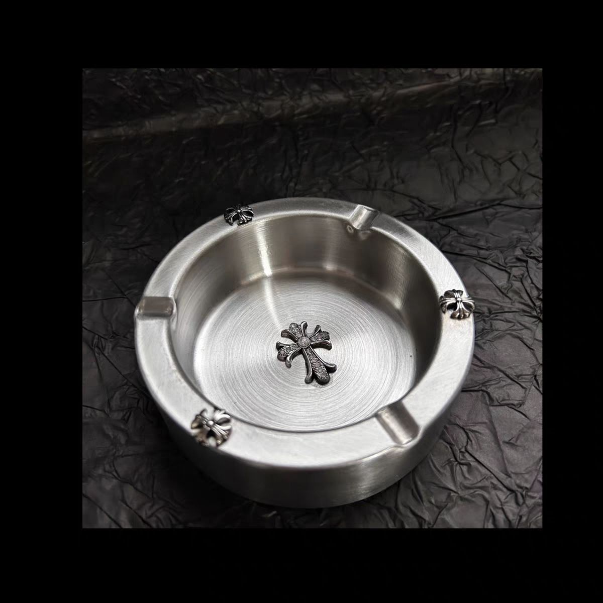 Chrome Hearts Vintage Stainless Steel Minimalist Ashtray