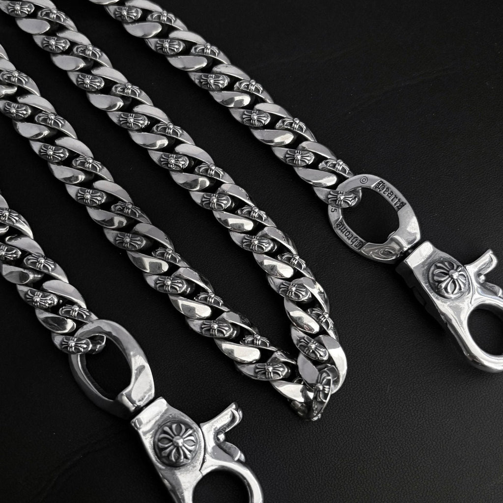 Chrome Hearts 925 Silver Cuban Bold Chain