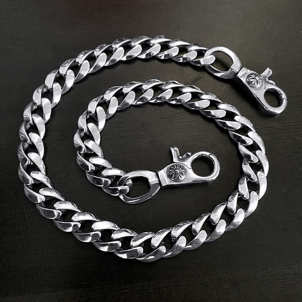 Chrome Hearts 925 Silver Cuban Bold Chain