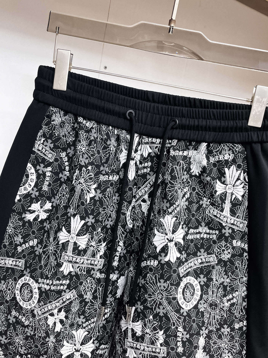 Chrome Hearts horseshoe cross breathable casual shorts