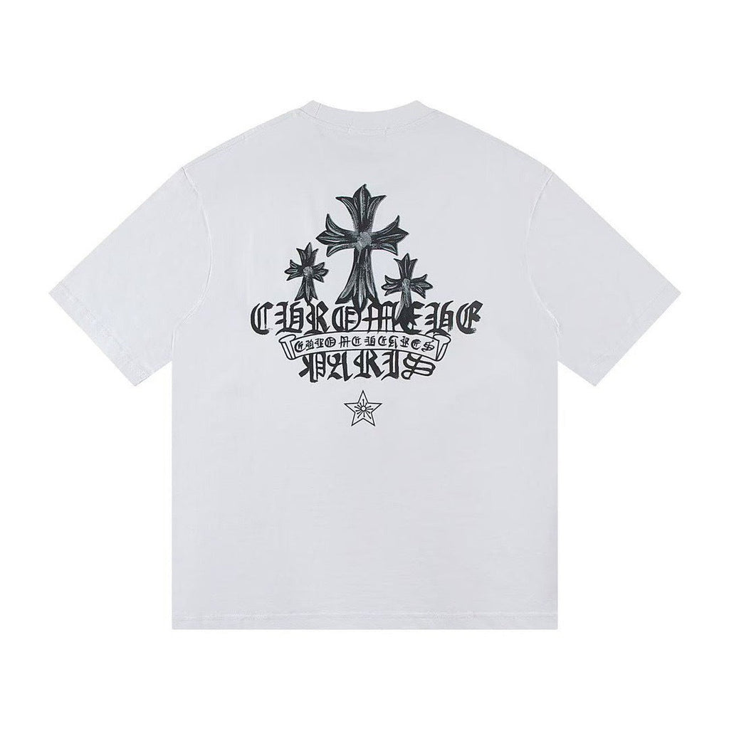 Chrome Hearts letter embroidery short-sleeved t shirt