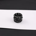 chrome hearts black cross tomb ring