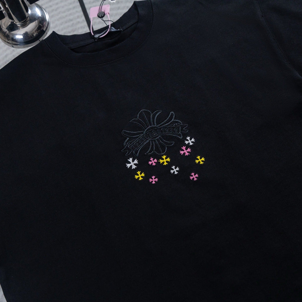 Chrome Hearts Colorful Starry Sky Embroidered T-shirt