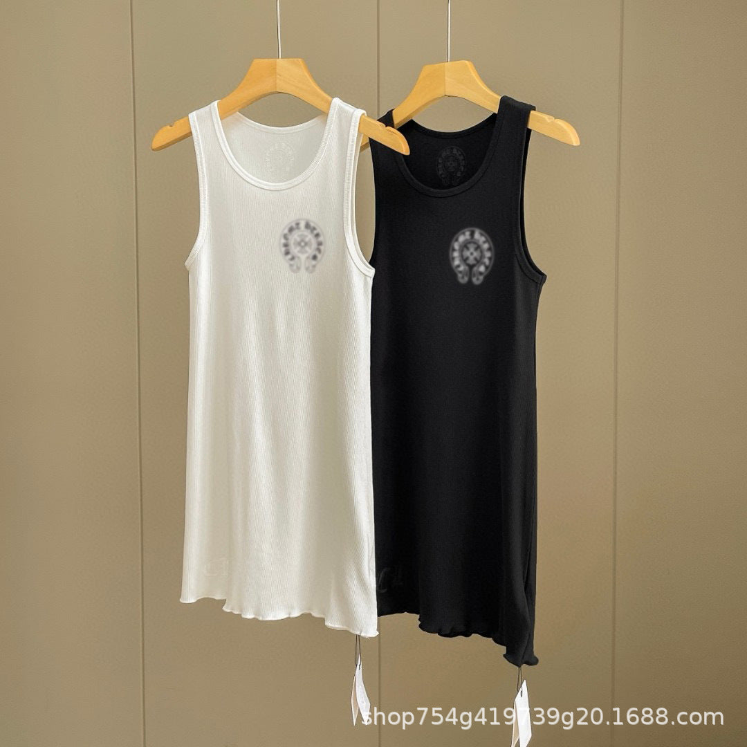 Chrome Hearts horseshoe printed camisole dress