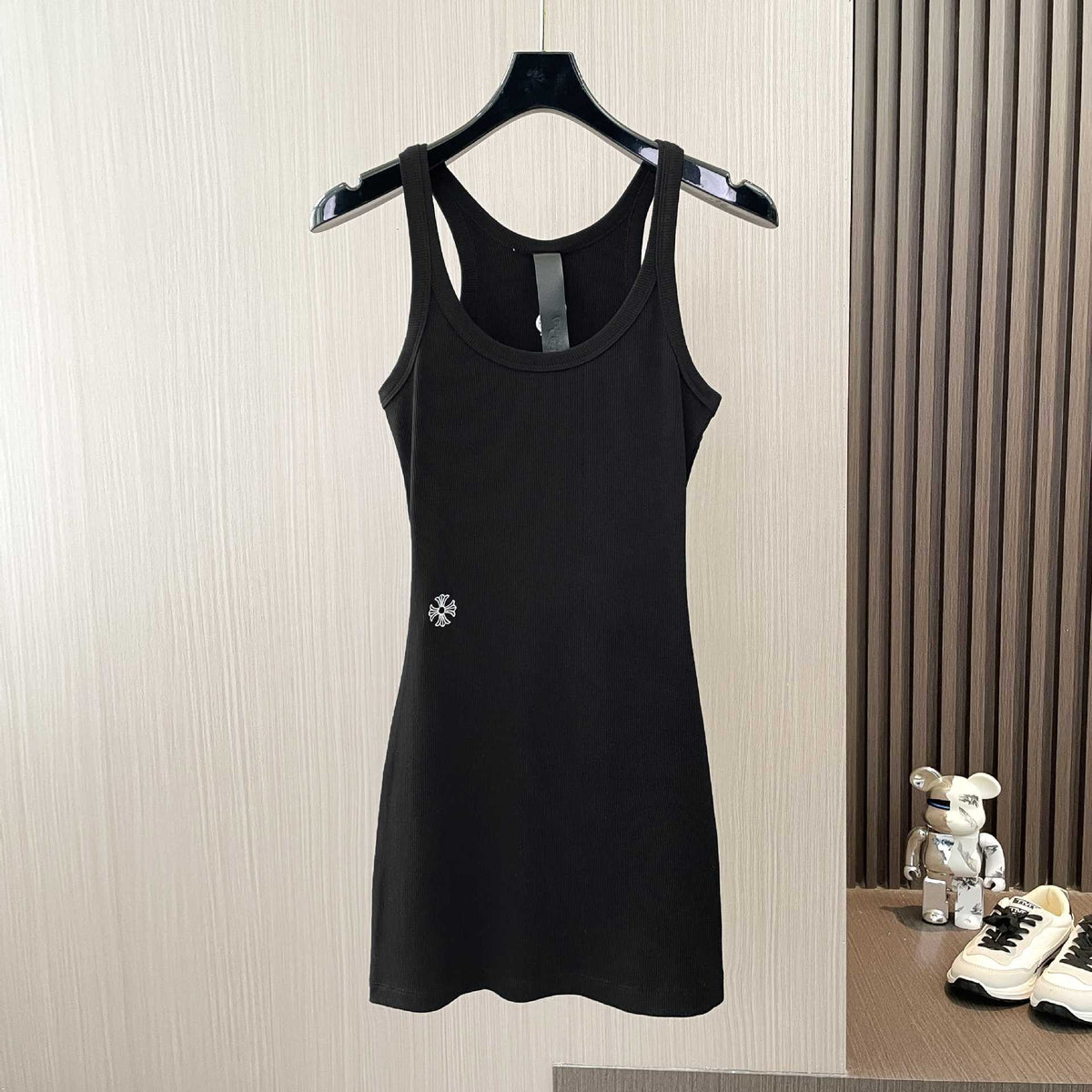 Chrome Hearts cross embroidered threaded camisole