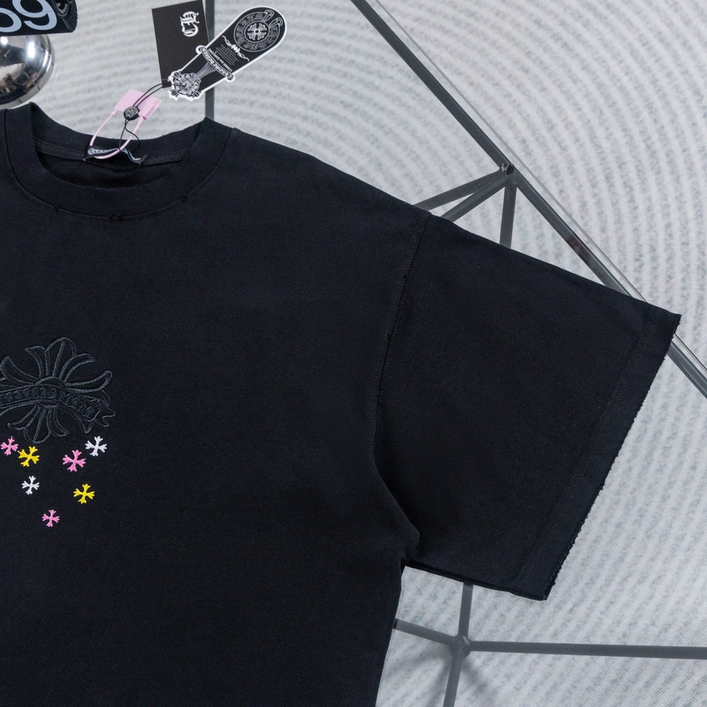 Chrome Hearts Colorful Starry Sky Embroidered T-shirt