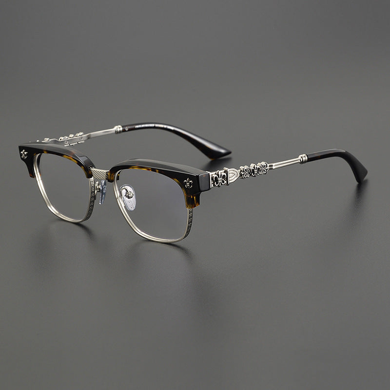 Chrome Hearts all-match pure titanium plate myopia glasses
