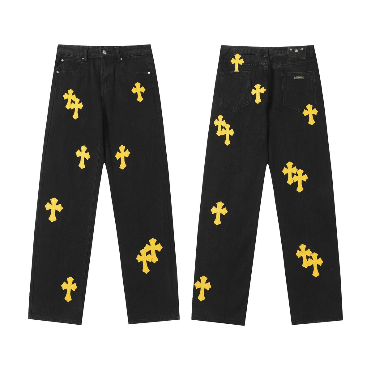 Chrome Hearts Colorful Cross Leather Jacket