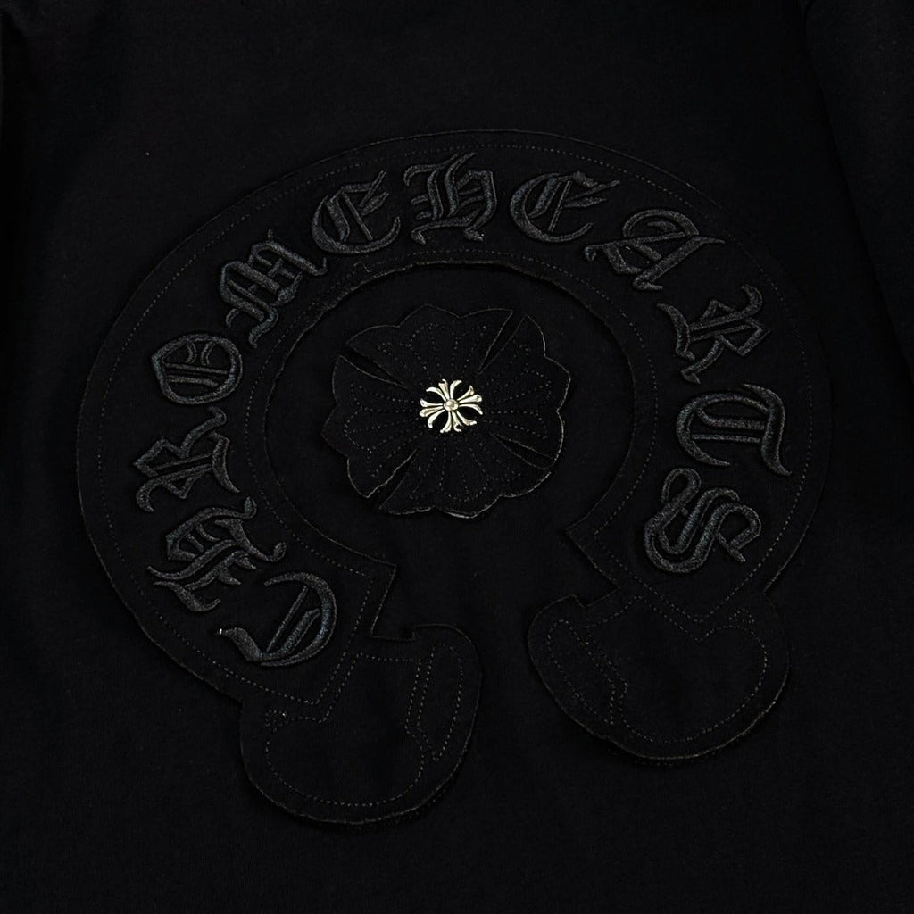 Chrome Hearts heavy-duty cross-stitch embroidery T-shirt