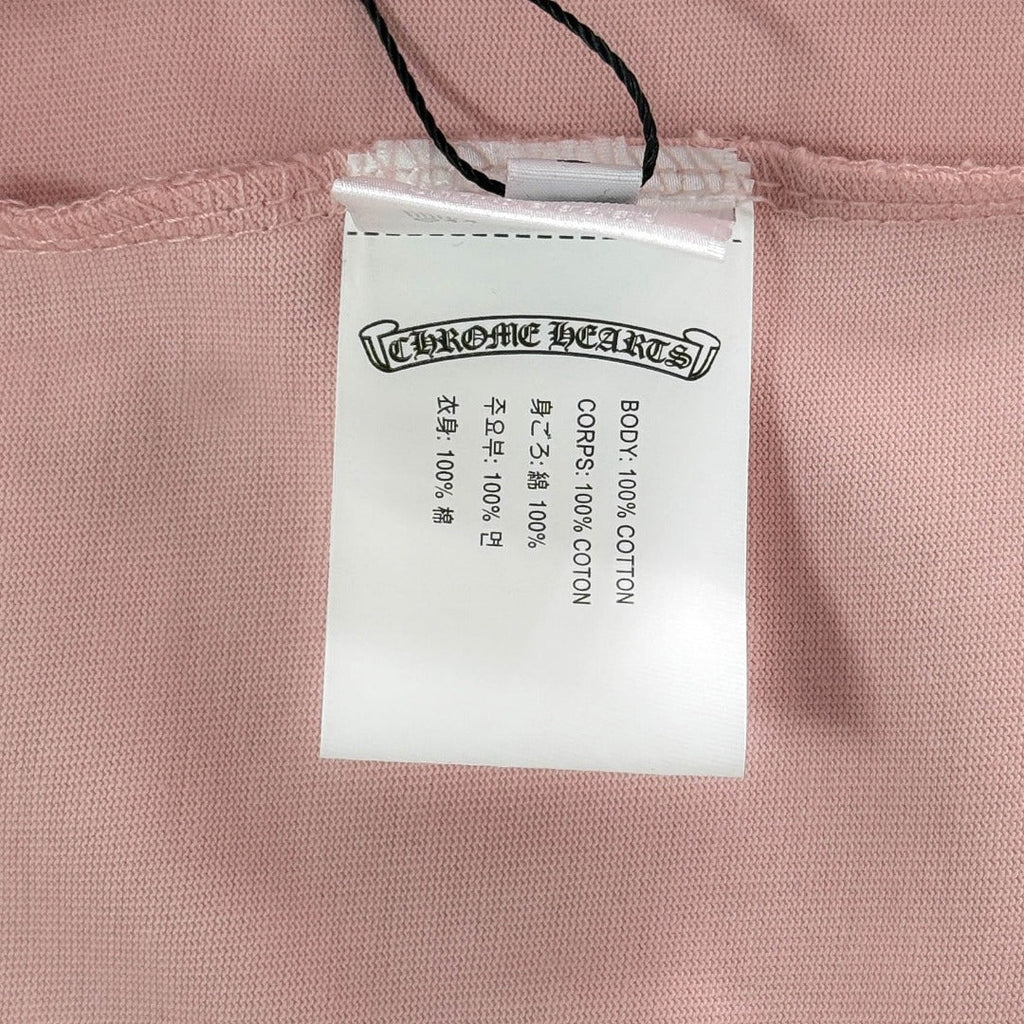 Chrome Hearts heavy-duty cross-stitch embroidery T-shirt