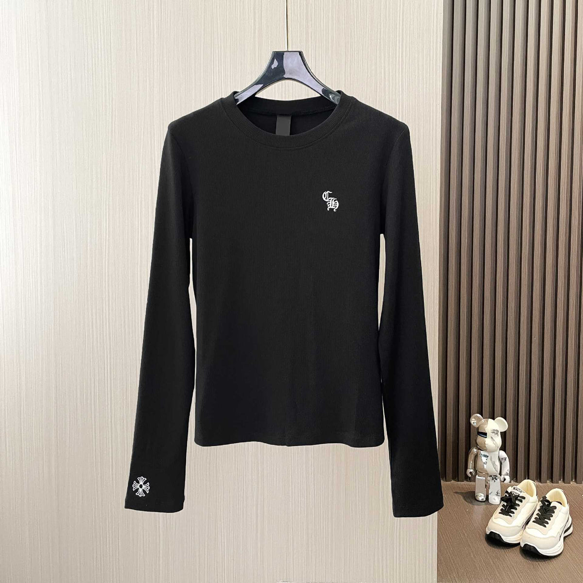 Chrome Hearts cross embroidered threaded camisole
