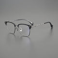 chrome hearts stylish carved ultra-light titanium glasses