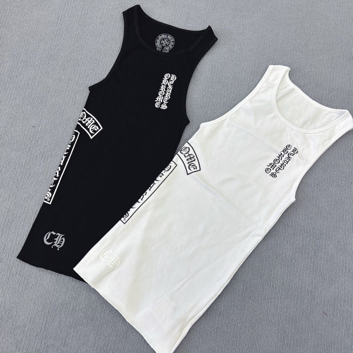 Chrome Hearts T-shaped layered printed vest skirt