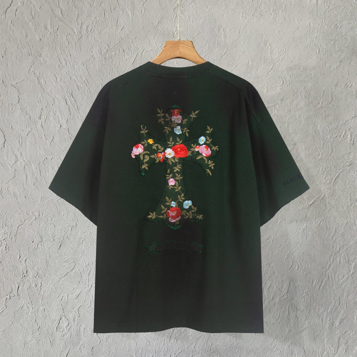 Chrome Hearts Flowers Filled with Crosses T-Shirt