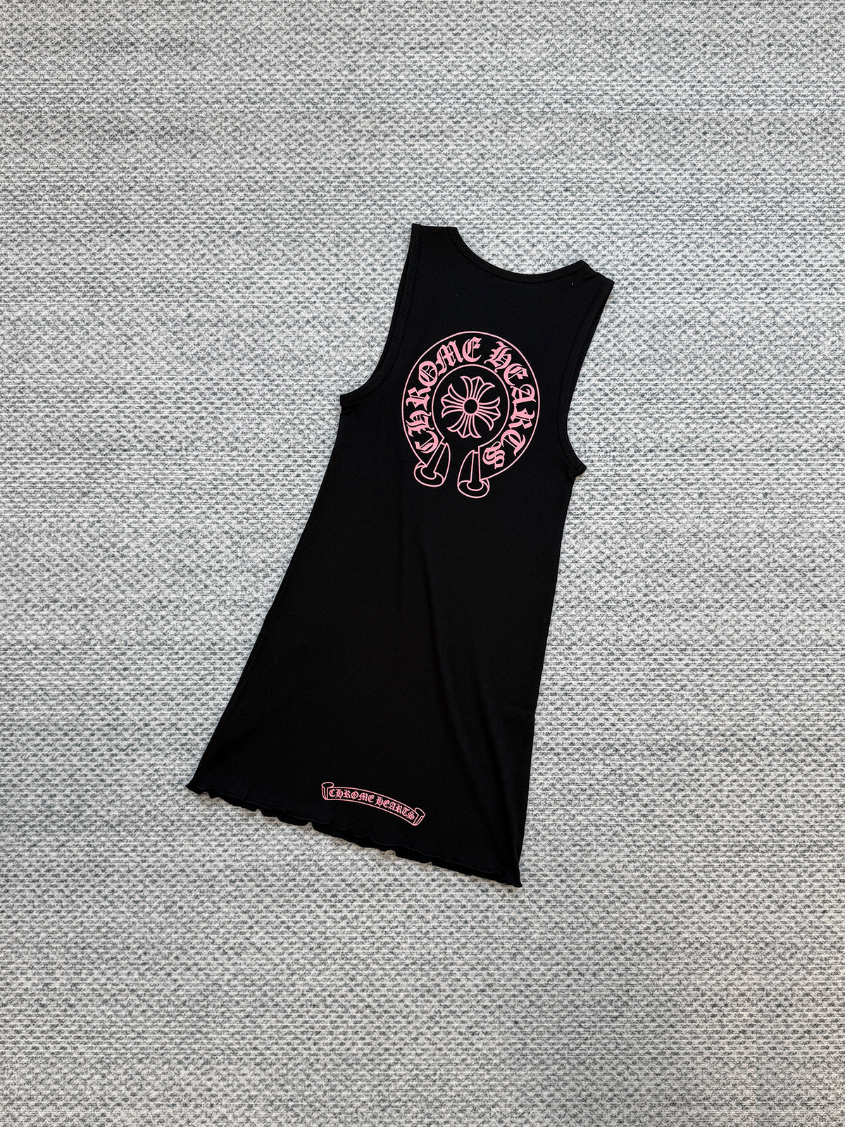 Chrome Hearts horseshoe print sleeveless vest dress