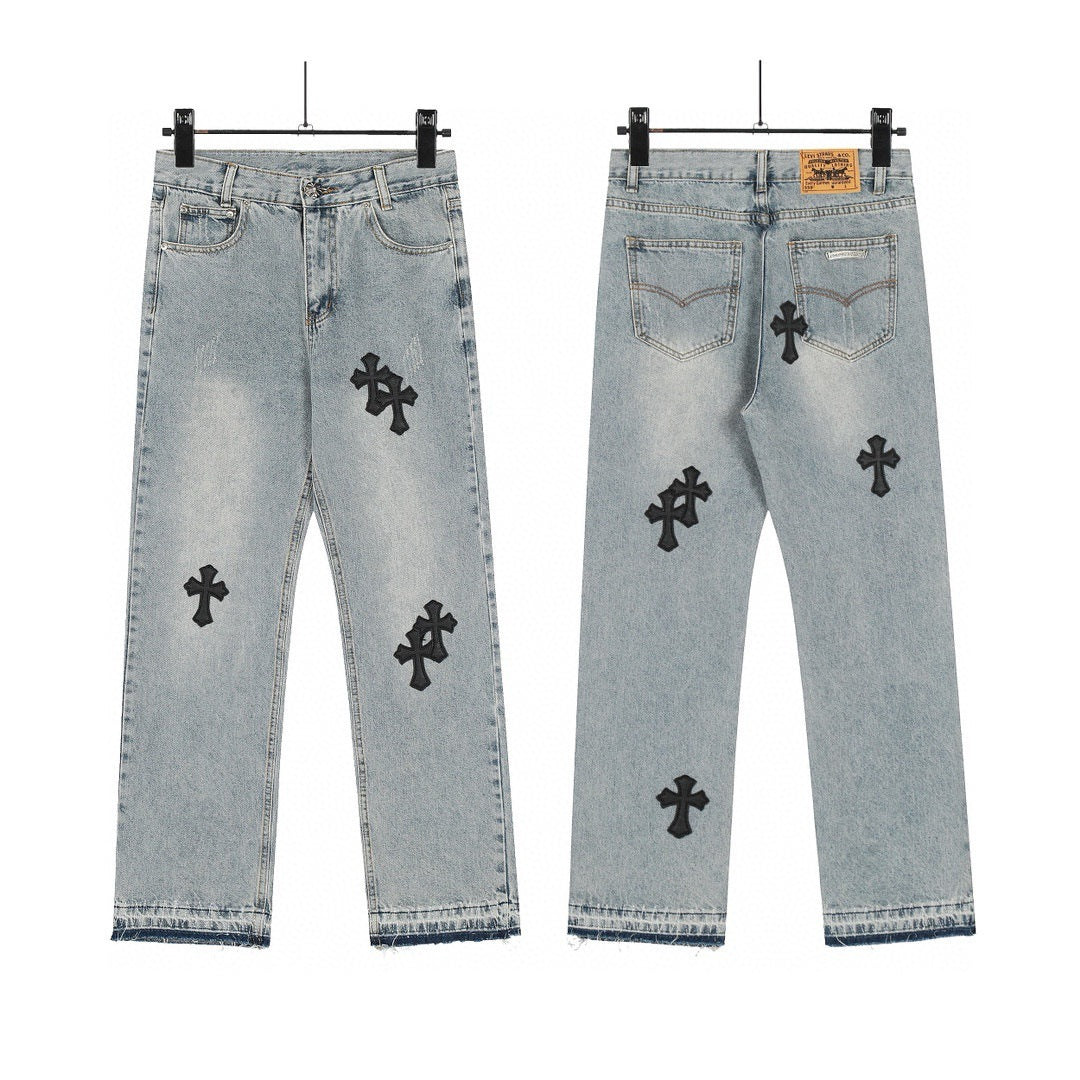 Chrome Hearts Cross Leather coat