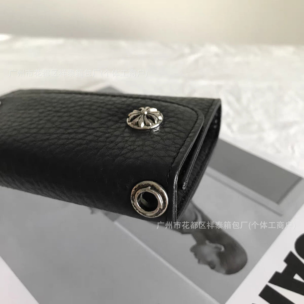 Chrome Hearts multi-functional snap closure clutch wallet