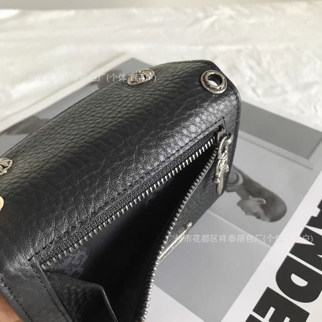 Chrome Hearts multi-functional snap closure clutch wallet