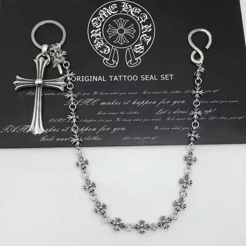 chrome hearts chain waist trouser chain bag chain Key chain chrome hearts dagger
