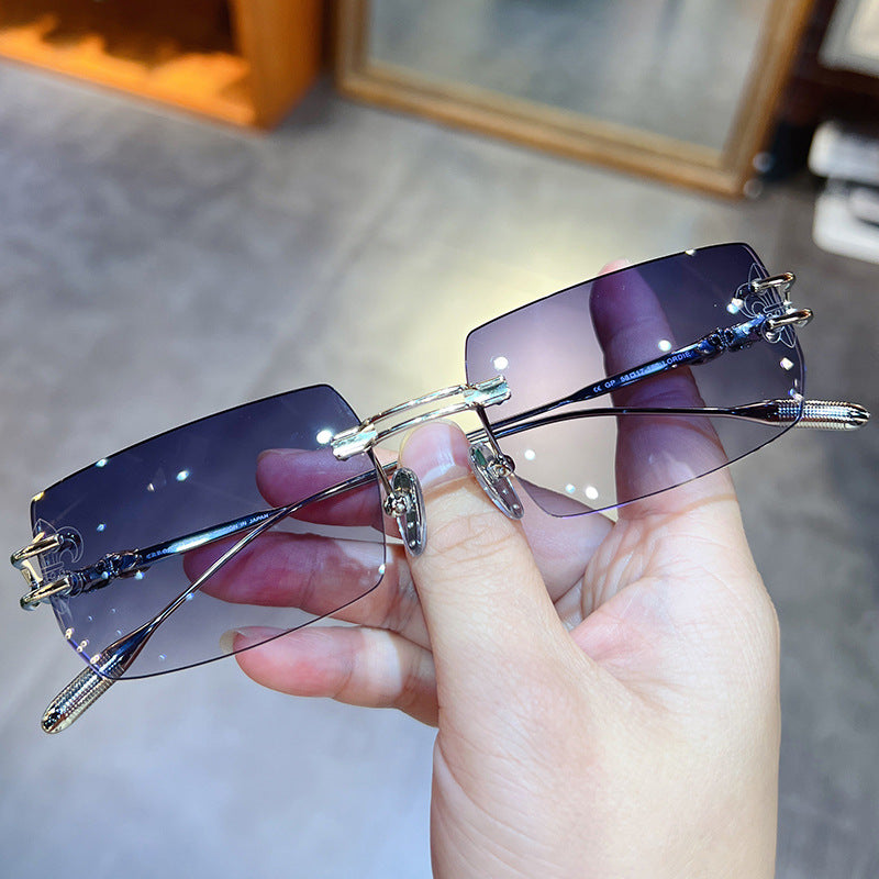 Chrome Hearts UV-blocking frameless sunglasses