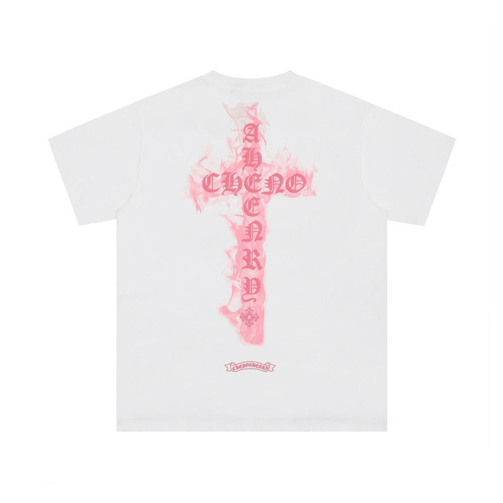 Chrome Hearts letter embroidery short-sleeved shirt