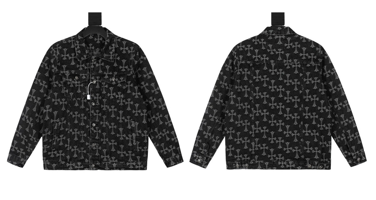 Chrome Hearts Cross Leather coat