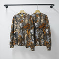Chrome Hearts Bark Texture Print Long-Sleeve T-Shirt
