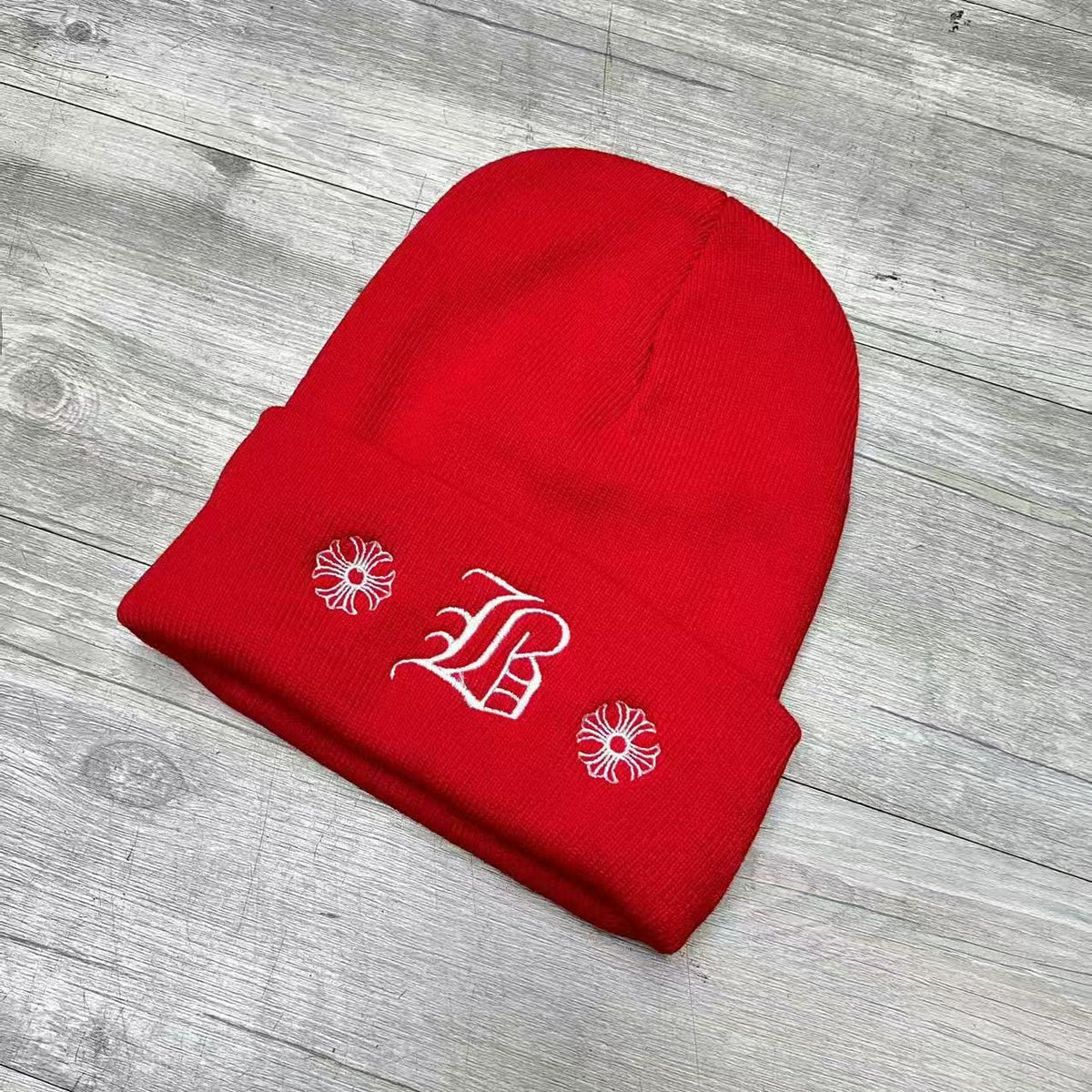 Chrome Hearts embroidered knitted hat