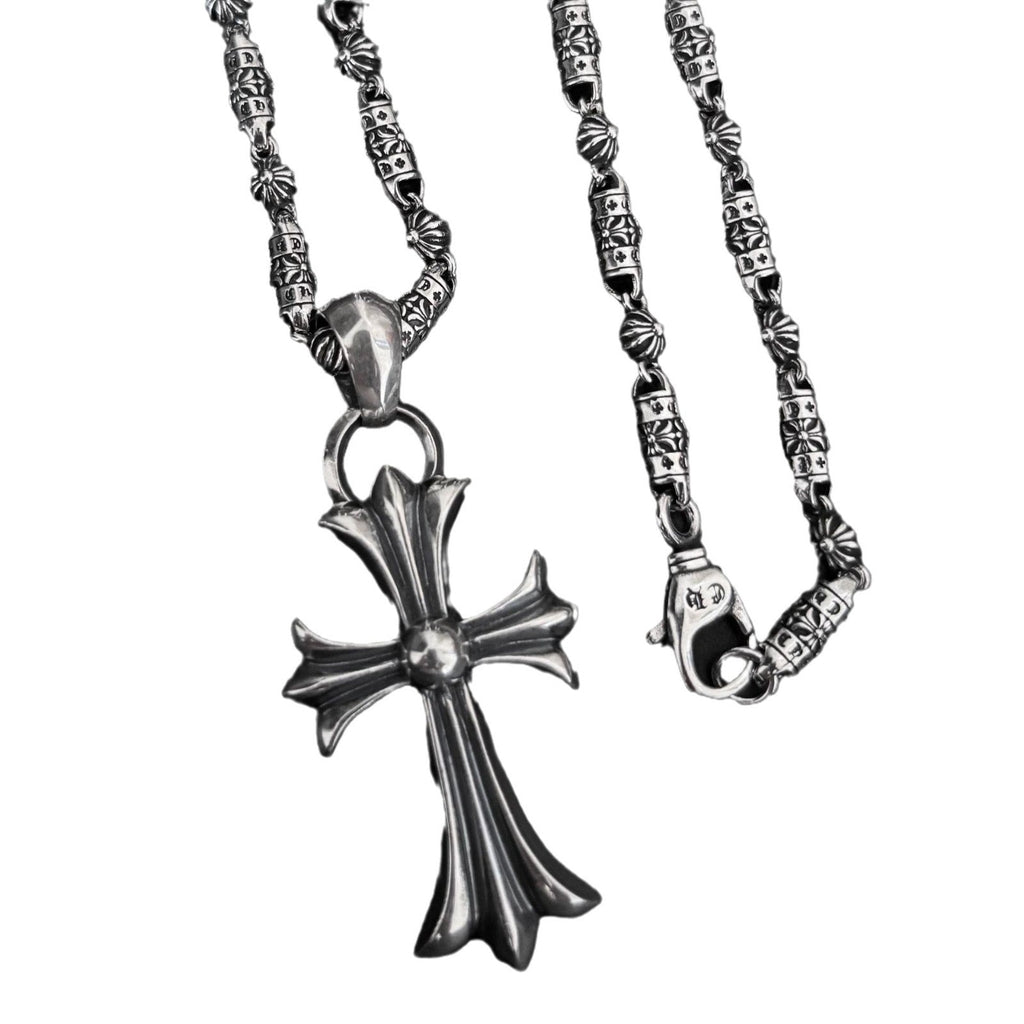 chrome hearts cross anchor domineering chain necklace