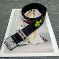 Chrome Hearts Leather pasted Roller type Hollow Vine Needle buckle Belt