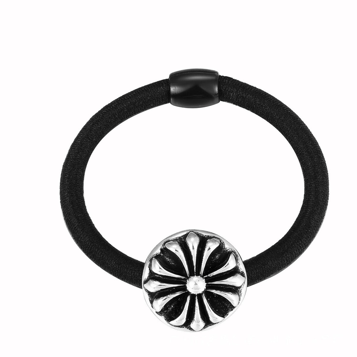 Chrome Hearts simple black hair accessories hair tie