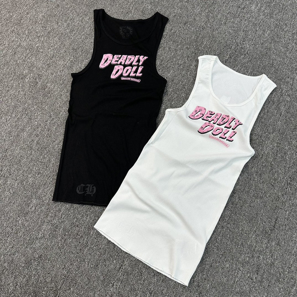 Chrome Hearts deadly doll T-type actress printed vest dress